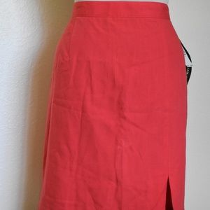 NWT Sag Harbor Coral Pencil Skirt